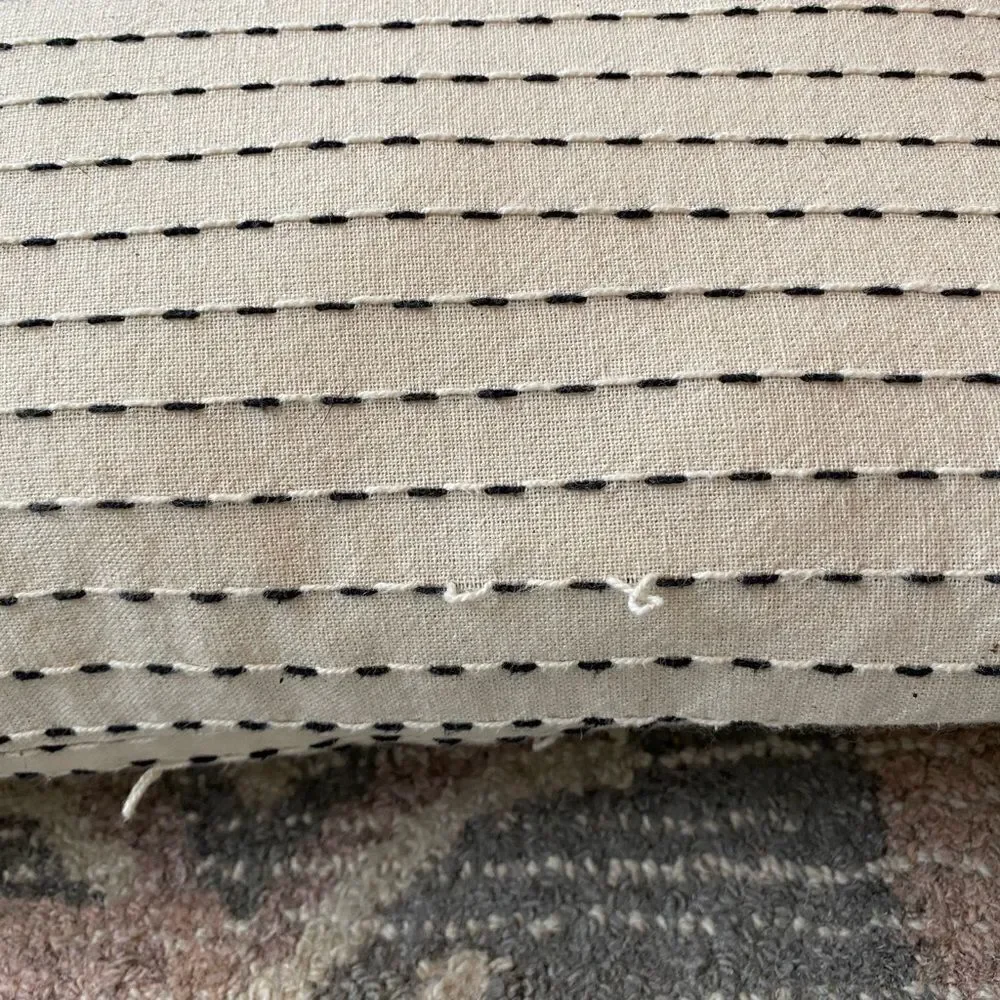 IKEA Throw Pillow Ticking Stitch